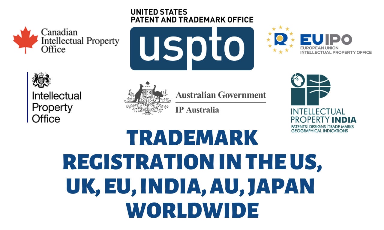 Do trademark registration, trademark filing, search in us, uk, eu, india,  au, jp by Unboxip | Fiverr