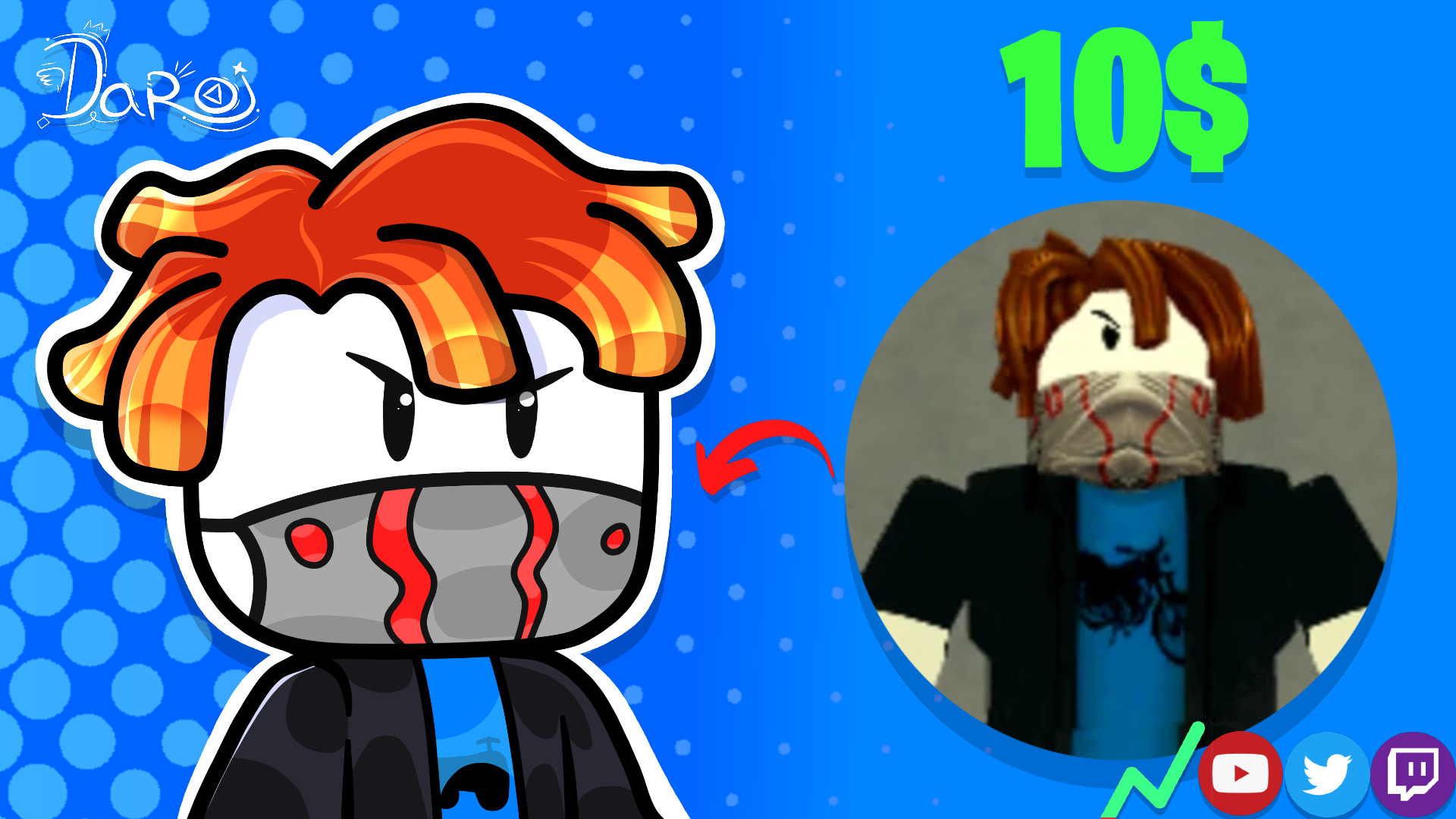 How to draw Roblox Bacon Hair 