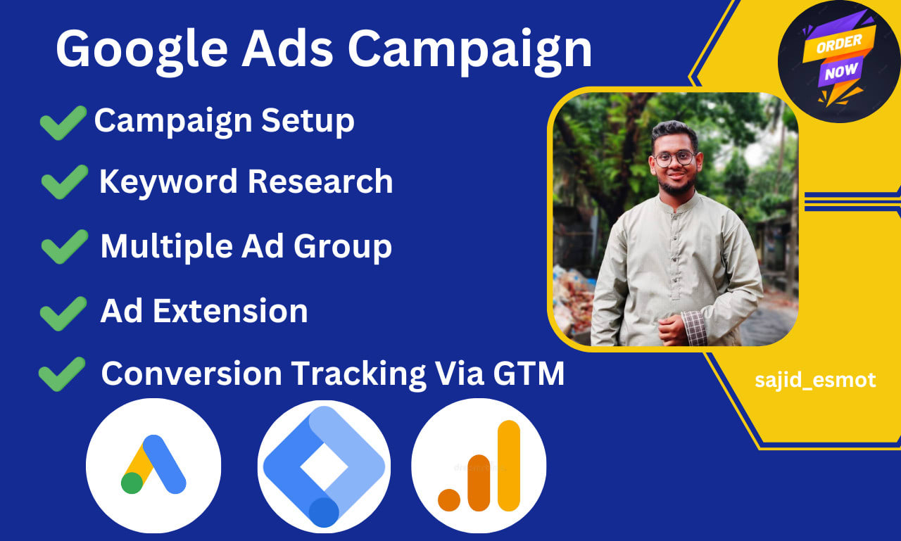 Be your google ads and ppc campaign manager by Sajid_esmot Fiverr