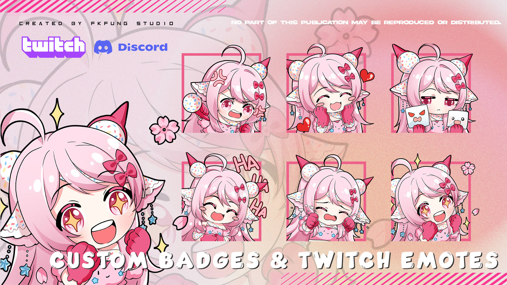 Draw anime emotes for your twitch, discord by Deaduse4name | Fiverr