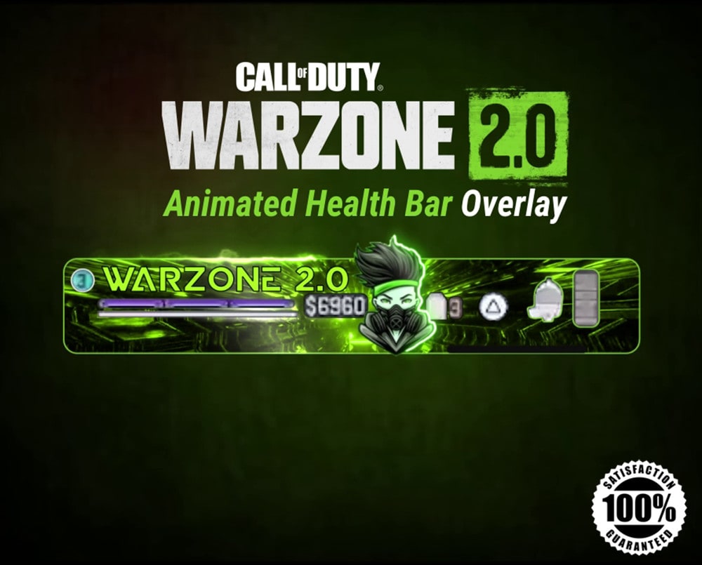 Instant Download Color Changing Animated Warzone 2.0 Health 