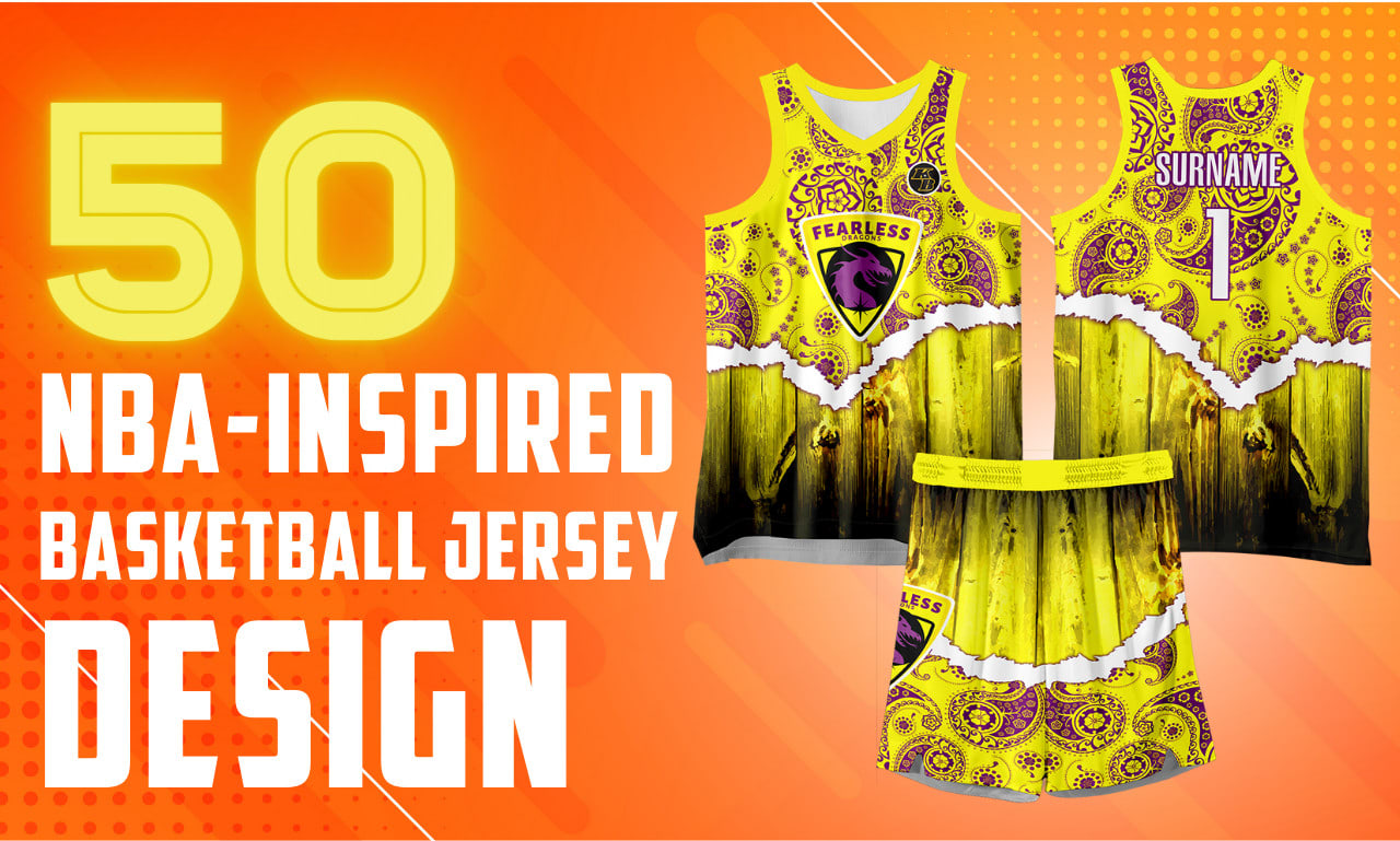 sublimation creative basketball jersey design black and yellow