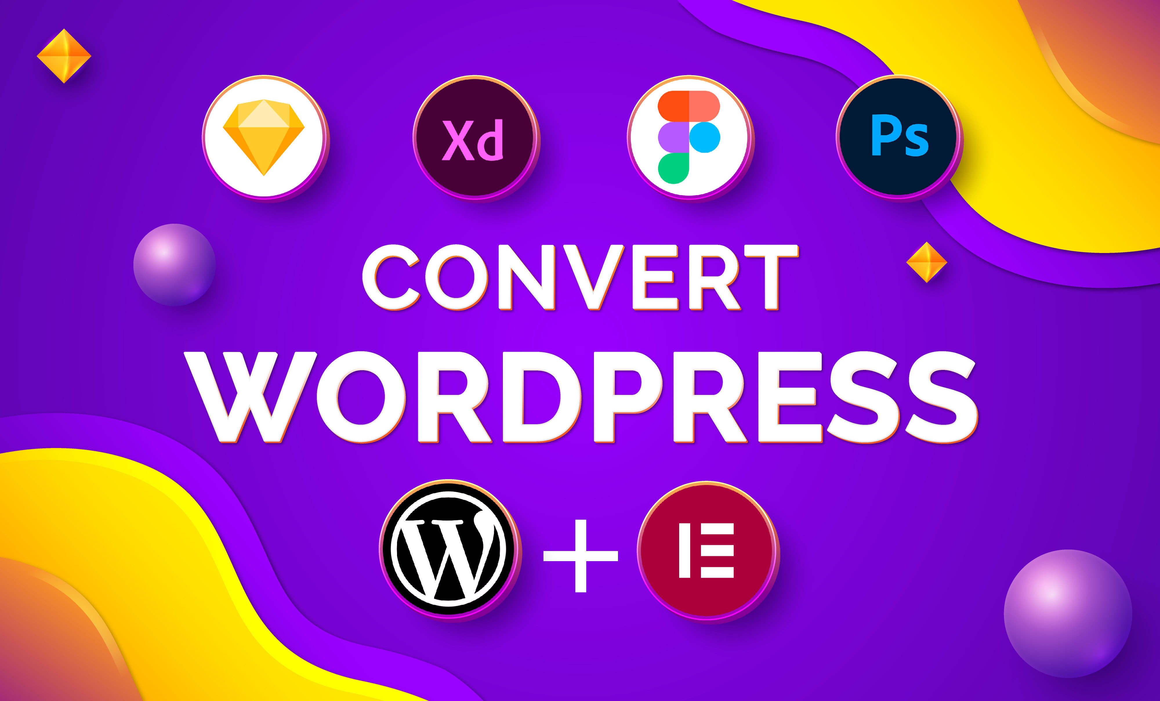 Convert psd, xd, figma to wordpress responsive website using elementor pro  by Wordpress_chief | Fiverr