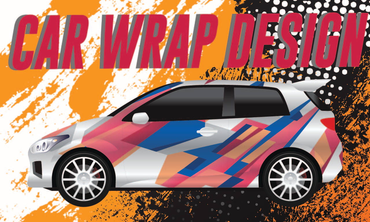 Do professional moter bike design, car wrap design