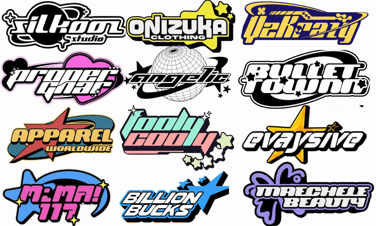 Design y2k and chrome style logo for your streetwear brand