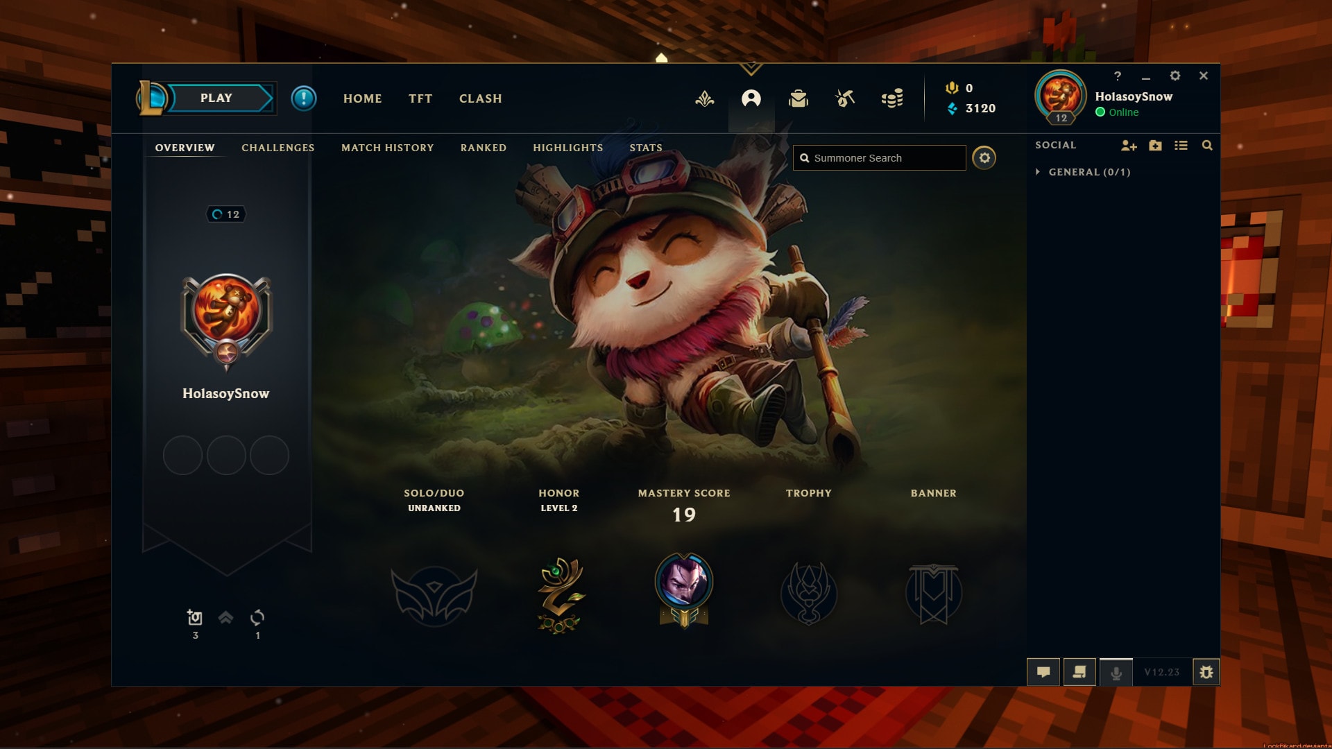 Create a league of legends lvl 30 for you by Snowuwu