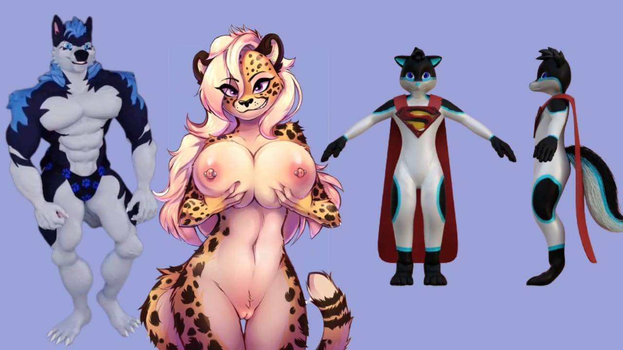 create vrchat avatar, vrchat avatar modeling, furry avatar nsfw vrchat