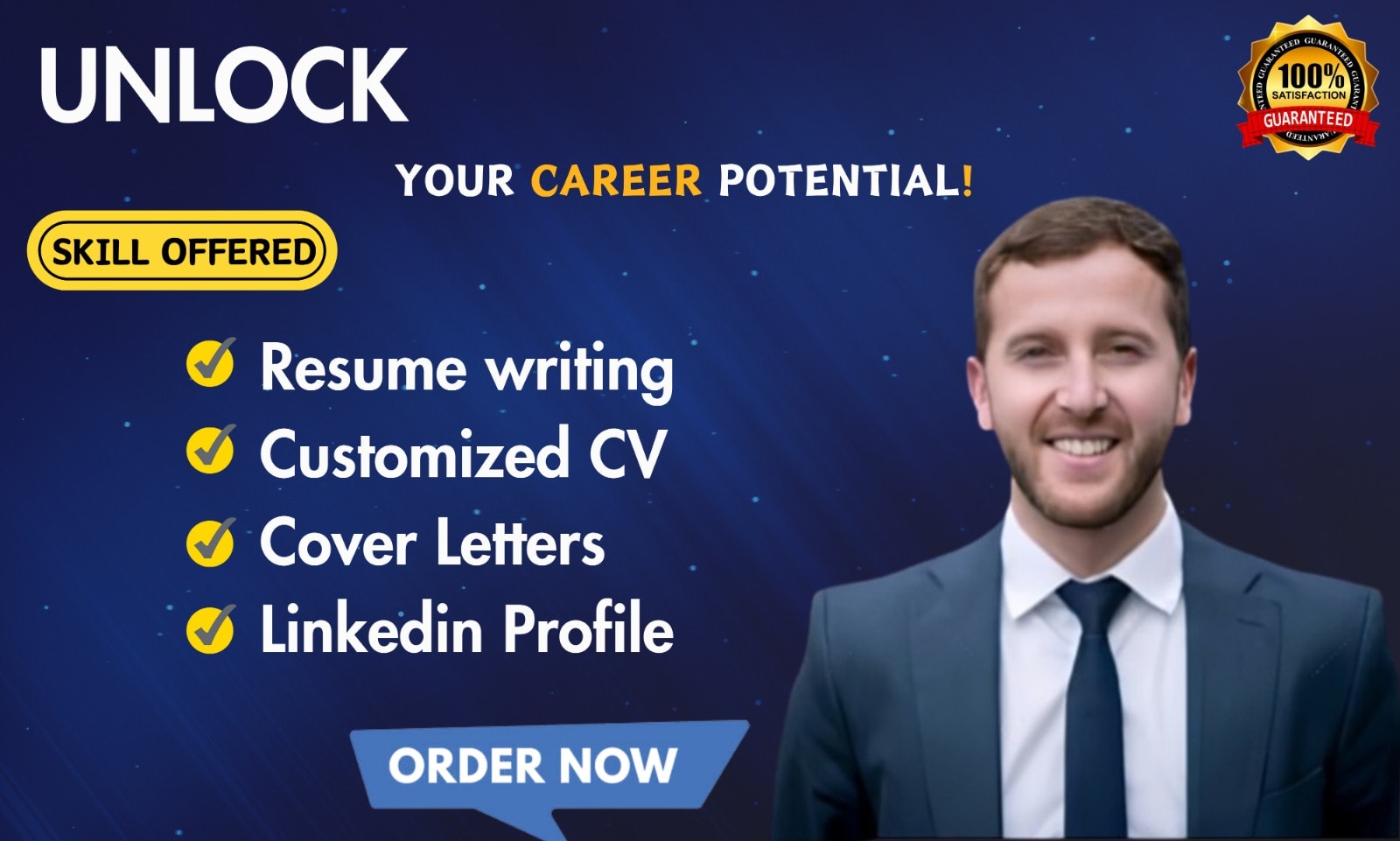 write an profassional ats resume , CV, cover letter