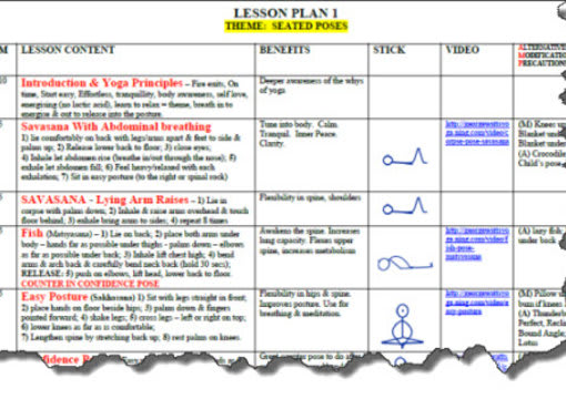 Send You A Yoga Lesson Plan Template In Microsoft Word By Gwatts Fiverr