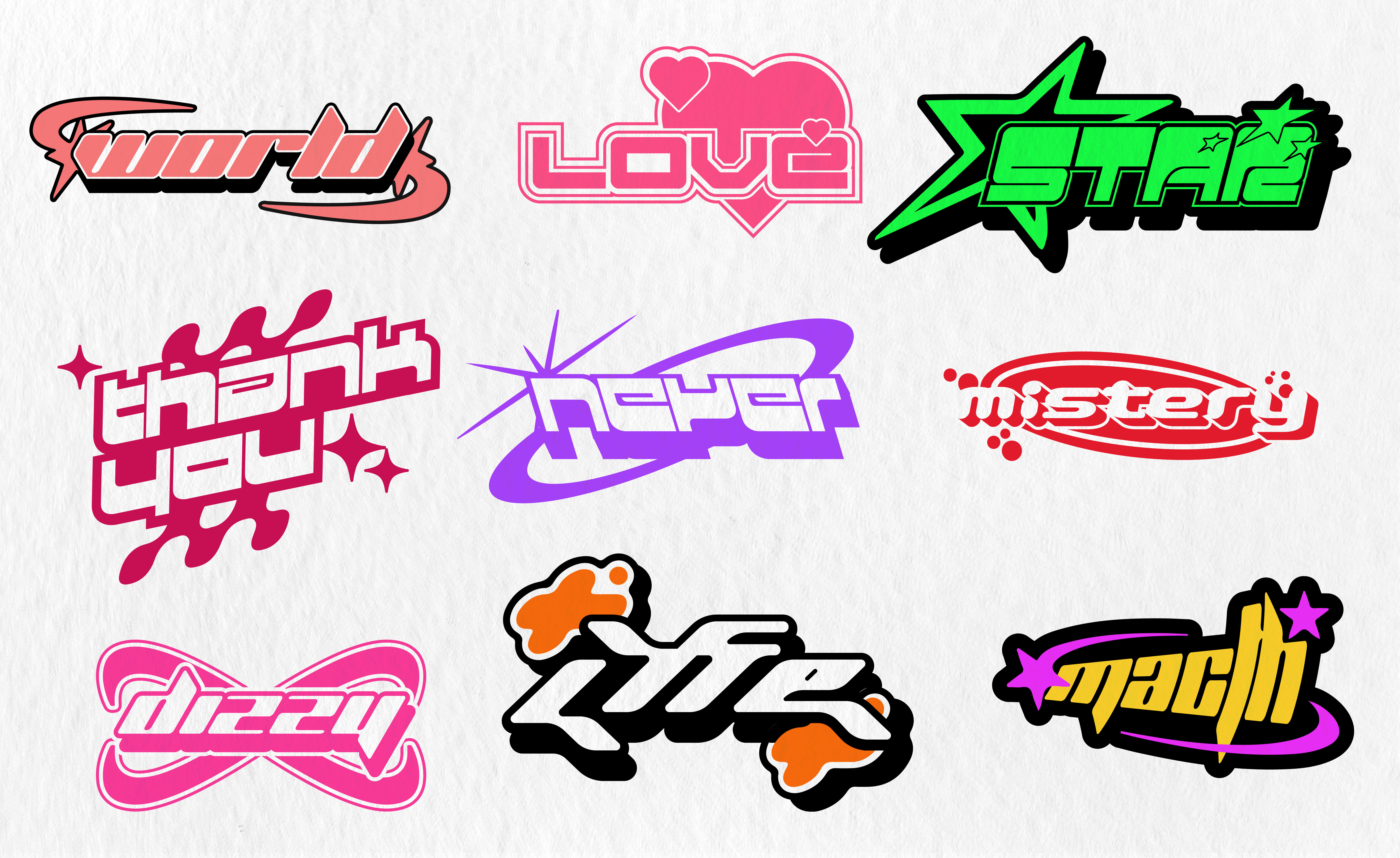 Love M Marca De Ropa Design Custom Streetwear Logo Brand Y2k Or