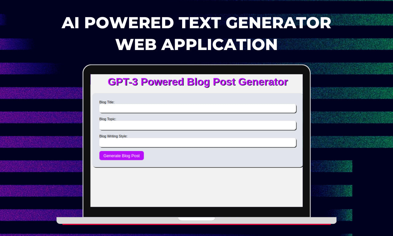 GPT-3 powered AI Text Generator