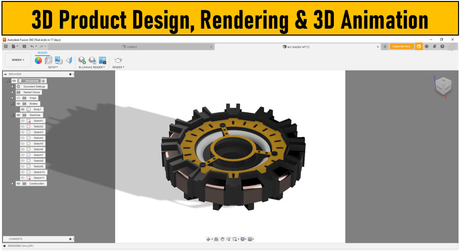 Do 3d product modelling, 3d rendering and 3d model animation by  Hmz_studio53 | Fiverr