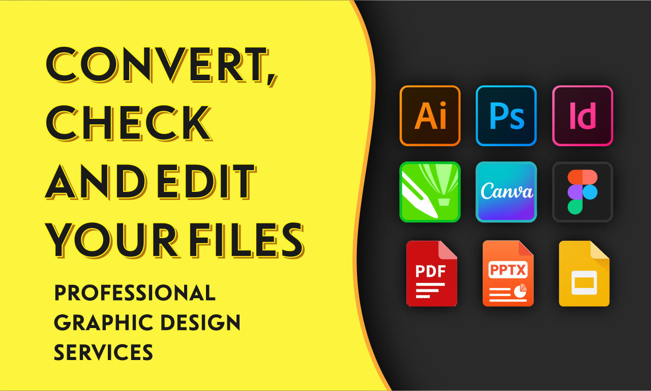 Convert, check and edit adobe illustrator, photoshop, indesign, coreldraw  files by Corallbox