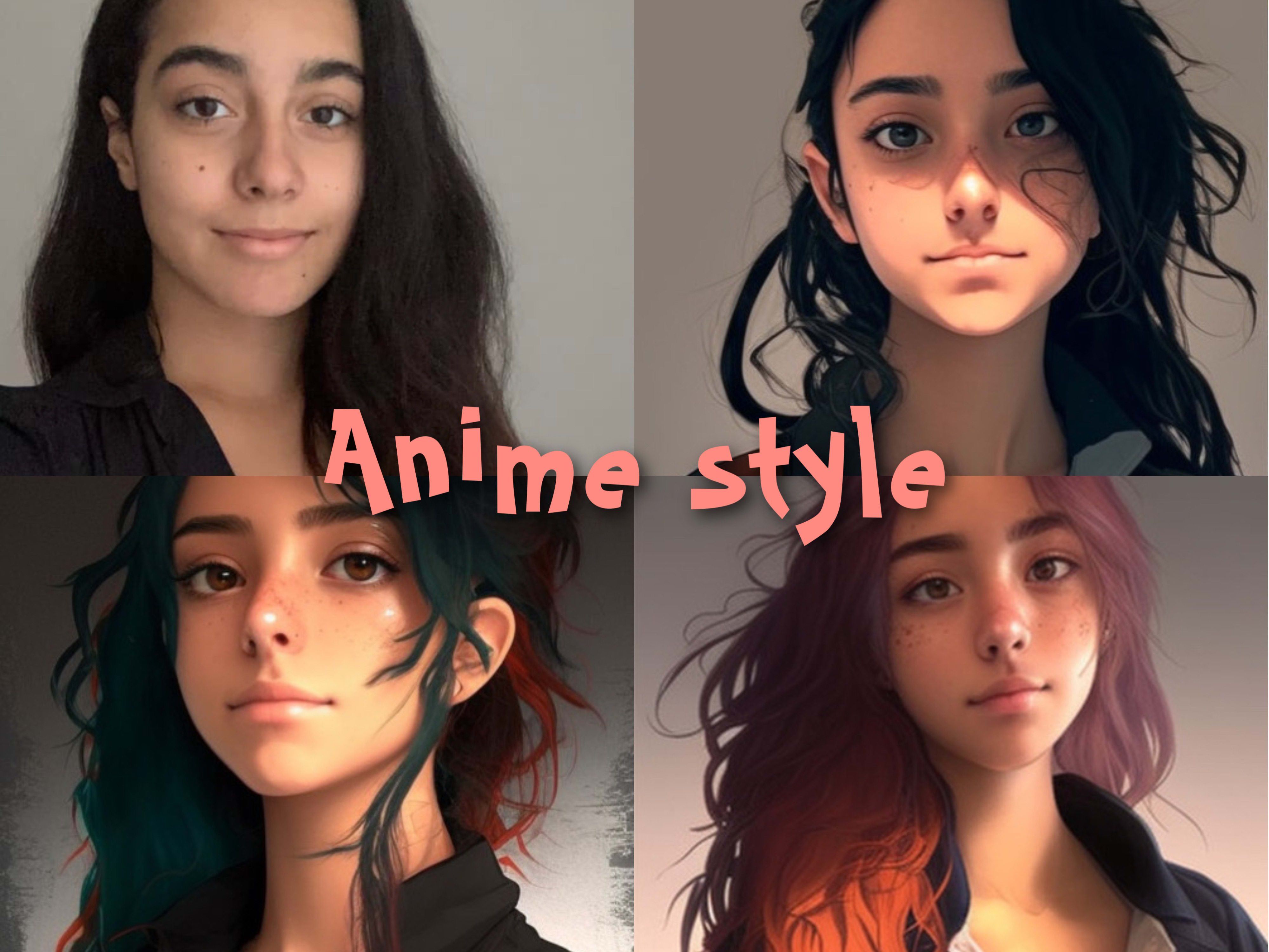 Make 4k digital portrait in anime style, ai generated by Rranniya | Fiverr