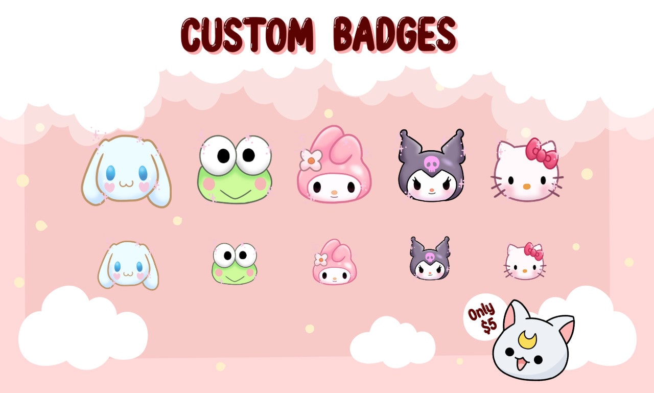 Draw custom badges for twitch and discord by Sapphireying