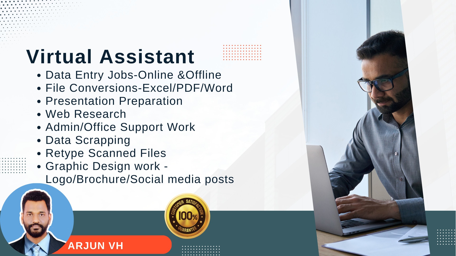 Do fast virtual assistant work by Arjunvh | Fiverr