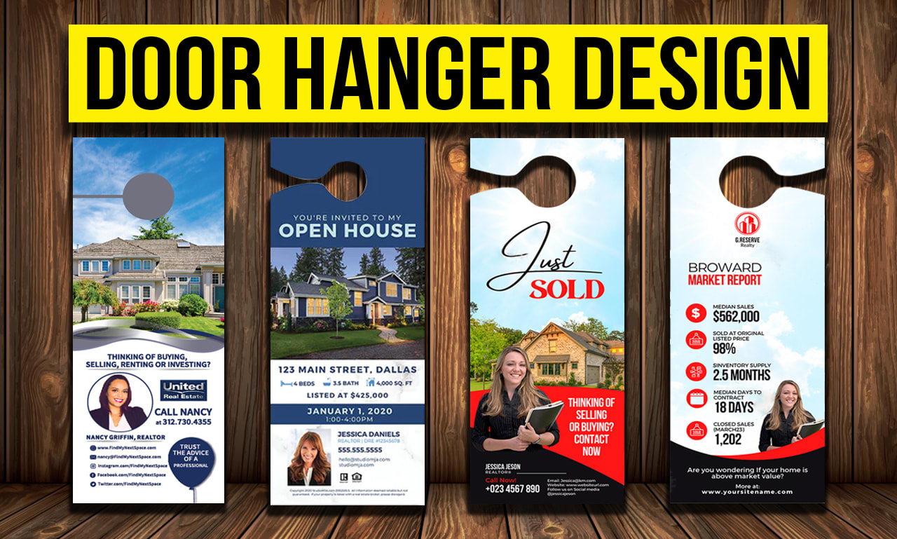 Real Estate Door Hangers | Canva Template