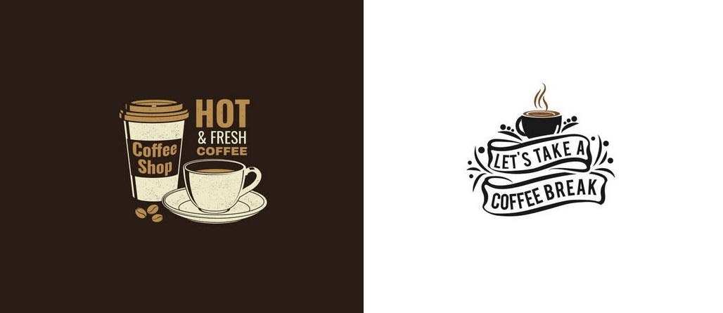 Vintage Teetasse Zeichnung