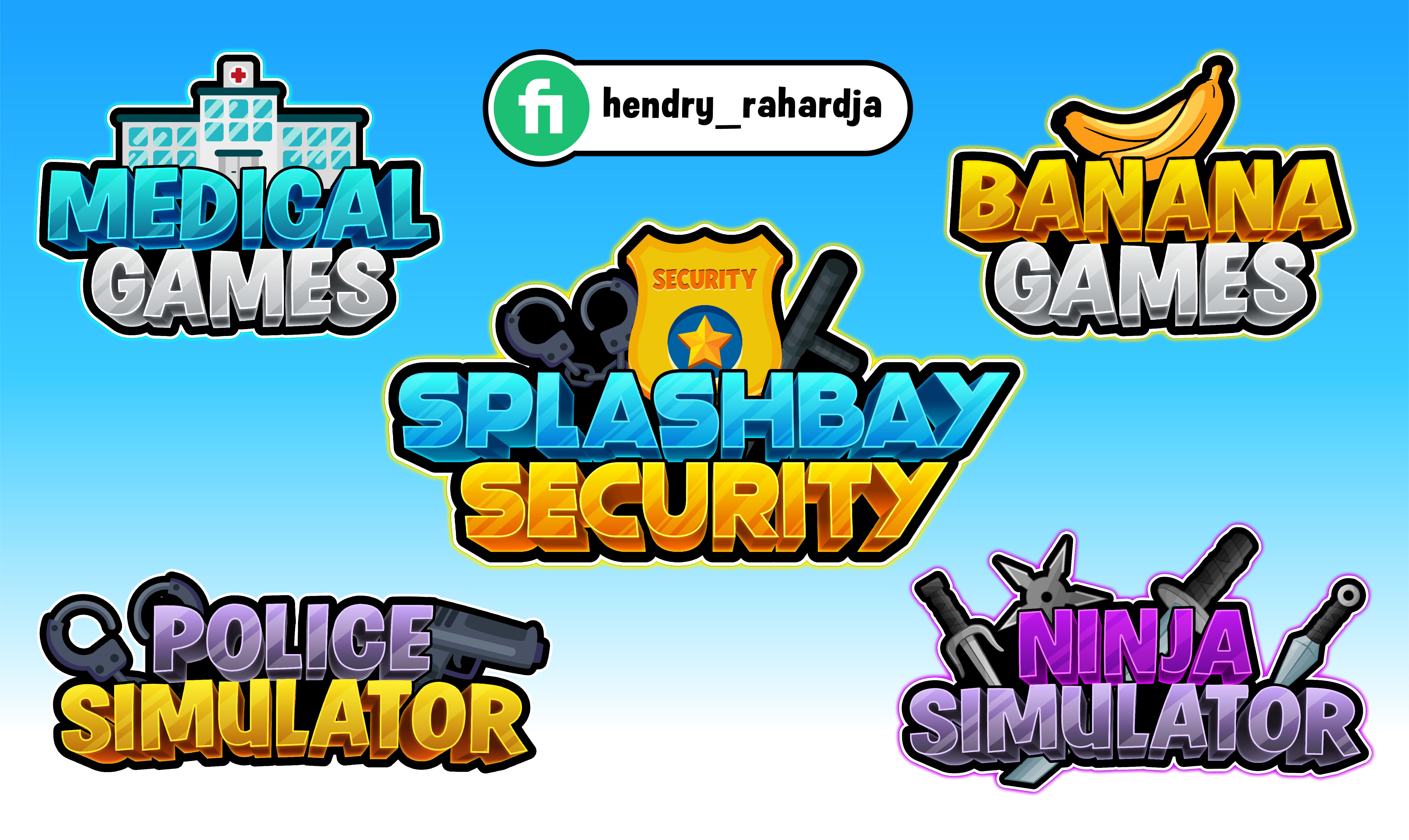 Create a premium roblox game logo by Hendry_rahardja