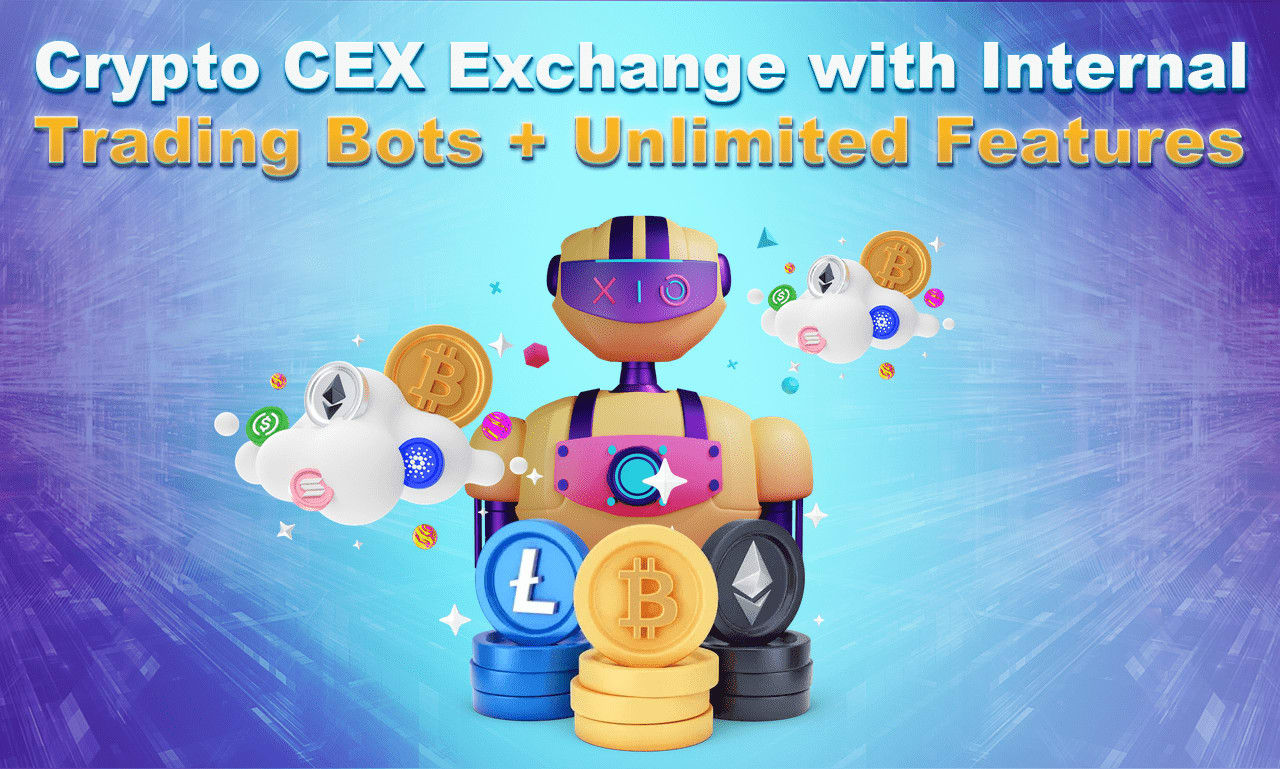 Échange de crypto-monnaies cex similaire à binance, plateforme de trading  centralisée avec robots ia