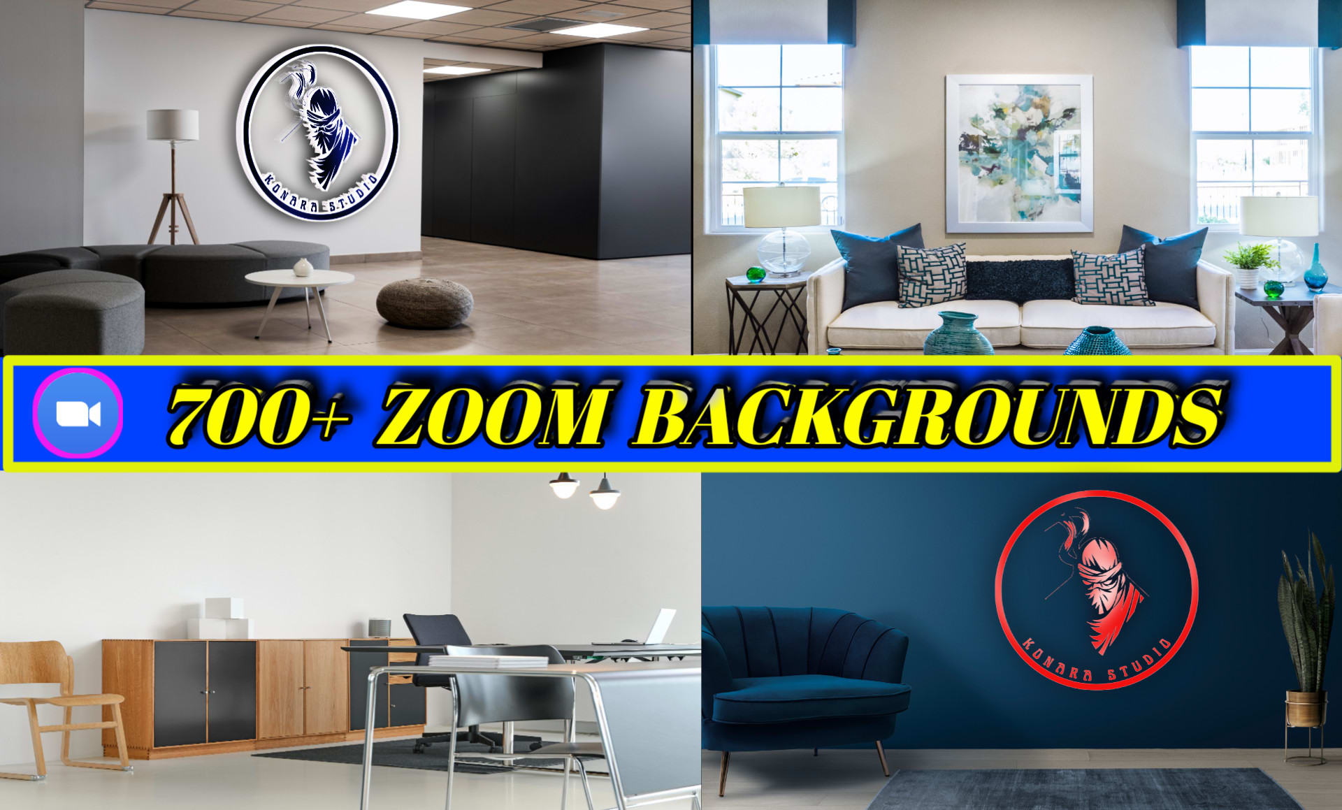 Virtual Zoom Studio Backgrounds –