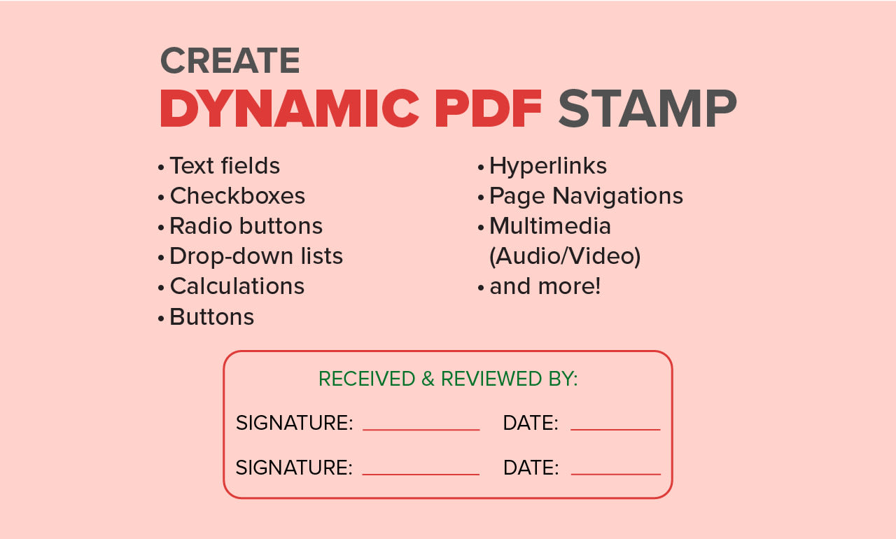 Create a custom dynamic stamp using Acrobat