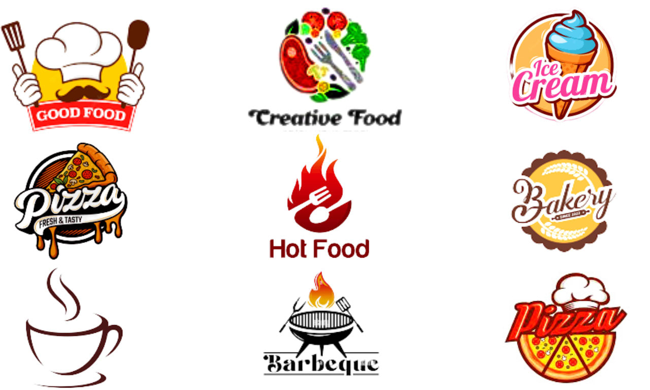 Pizza Logo For Cafes And Restaurants Fast Food Restaurant