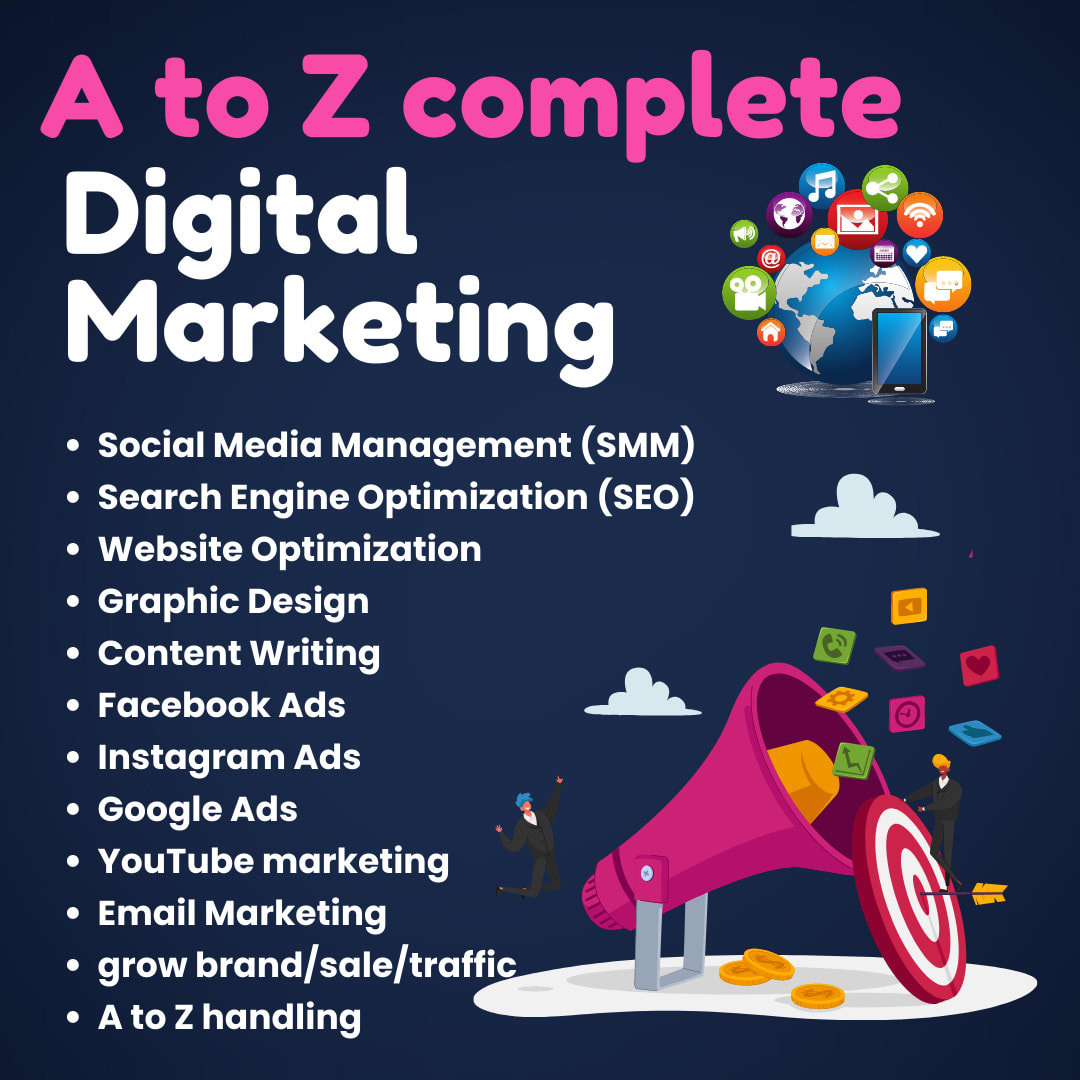 Be your all in one digital marketer by Jellaz47 | Fiverr