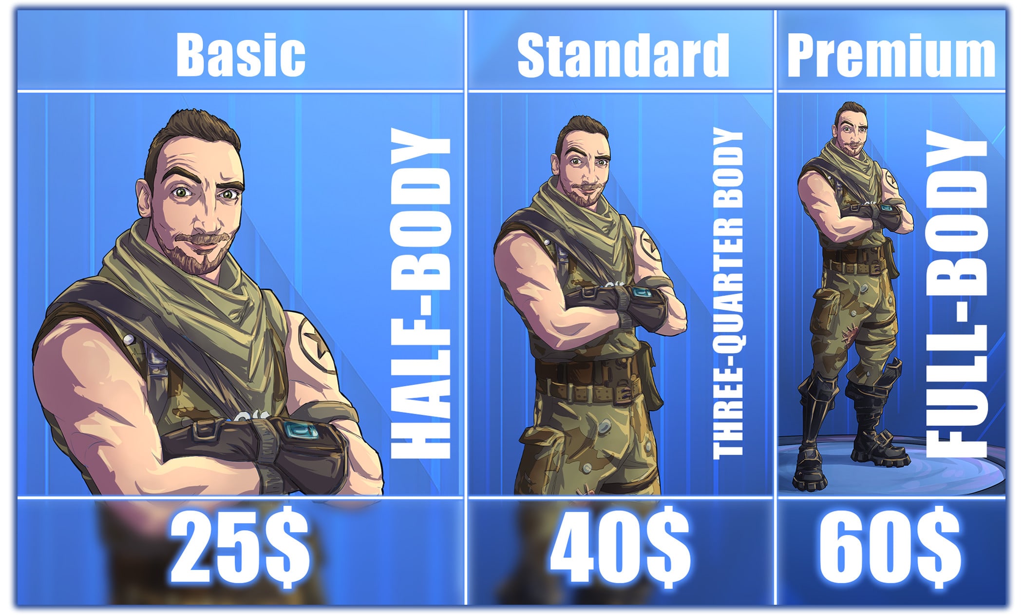 Create a custom fortnite portrait on your favorite skin by Viknose | Fiverr