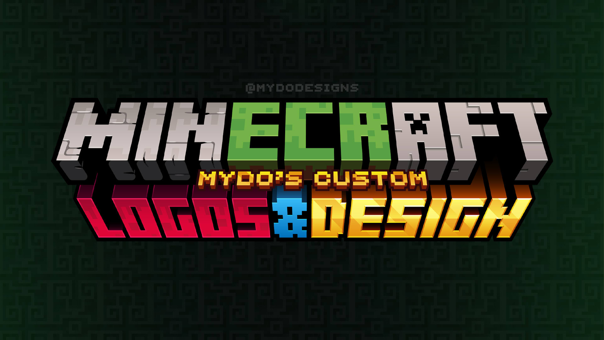 create an outstanding custom minecraft logo