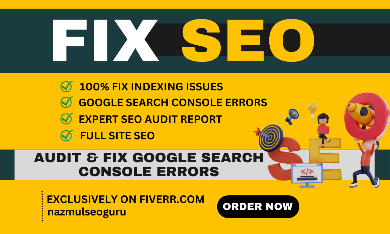 fix search console, semrush, ahrefs, or moz, technical SEO errors