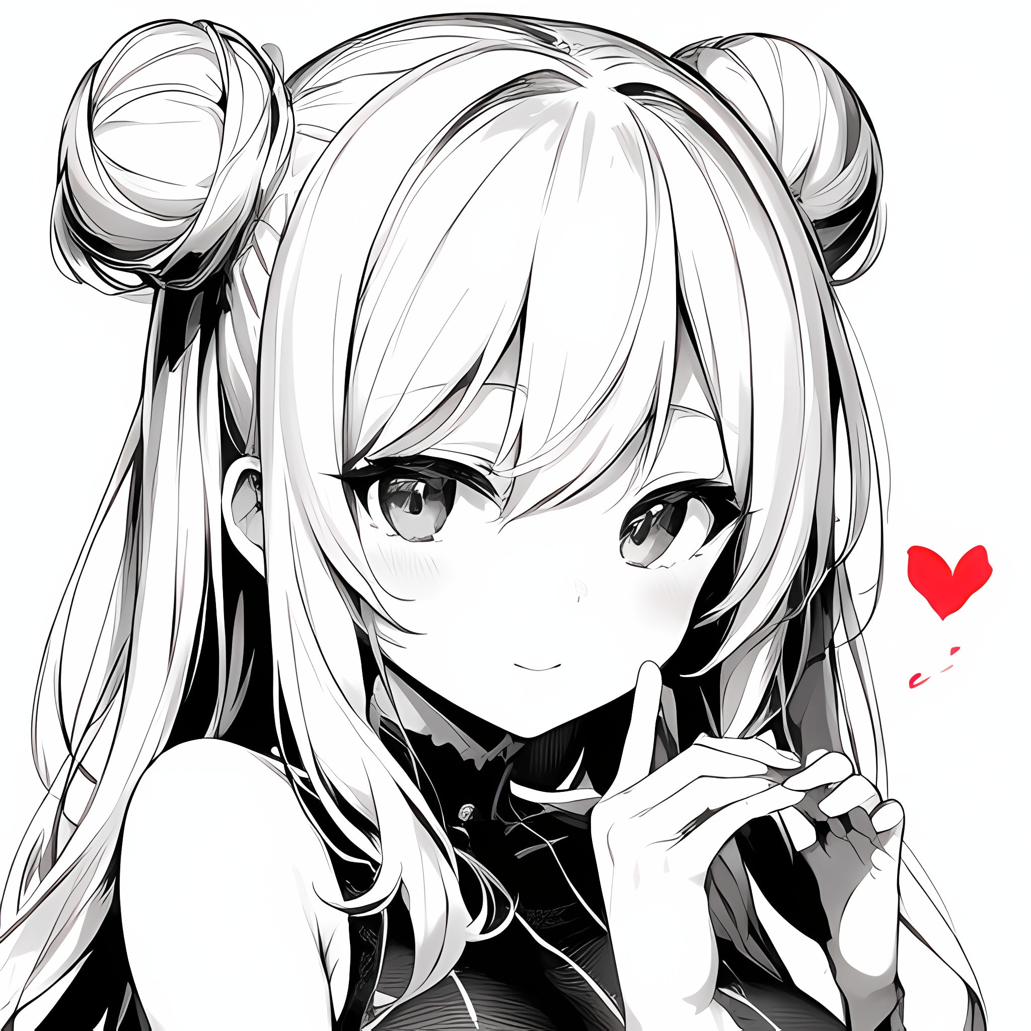 Cute Girl Anime Manga Pencil Sketch Pencil Color Drawing Inking Black and  White Trending Pixiv Fanbox Art by Ilya Kuvshinov and Ghibli · Creative  Fabrica