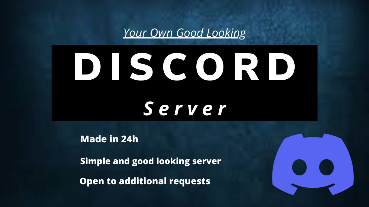 Make you a discord server by Crxmmy