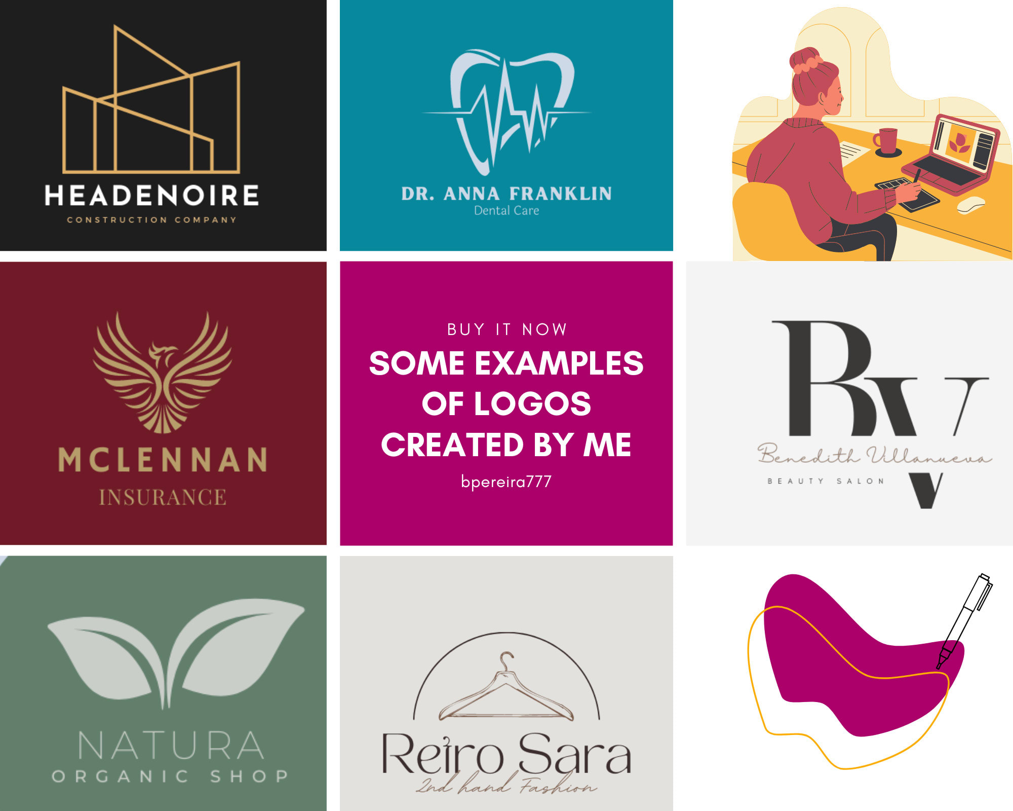 Order your logo and receive it in less than 24 hours by Bpereira777 | Fiverr