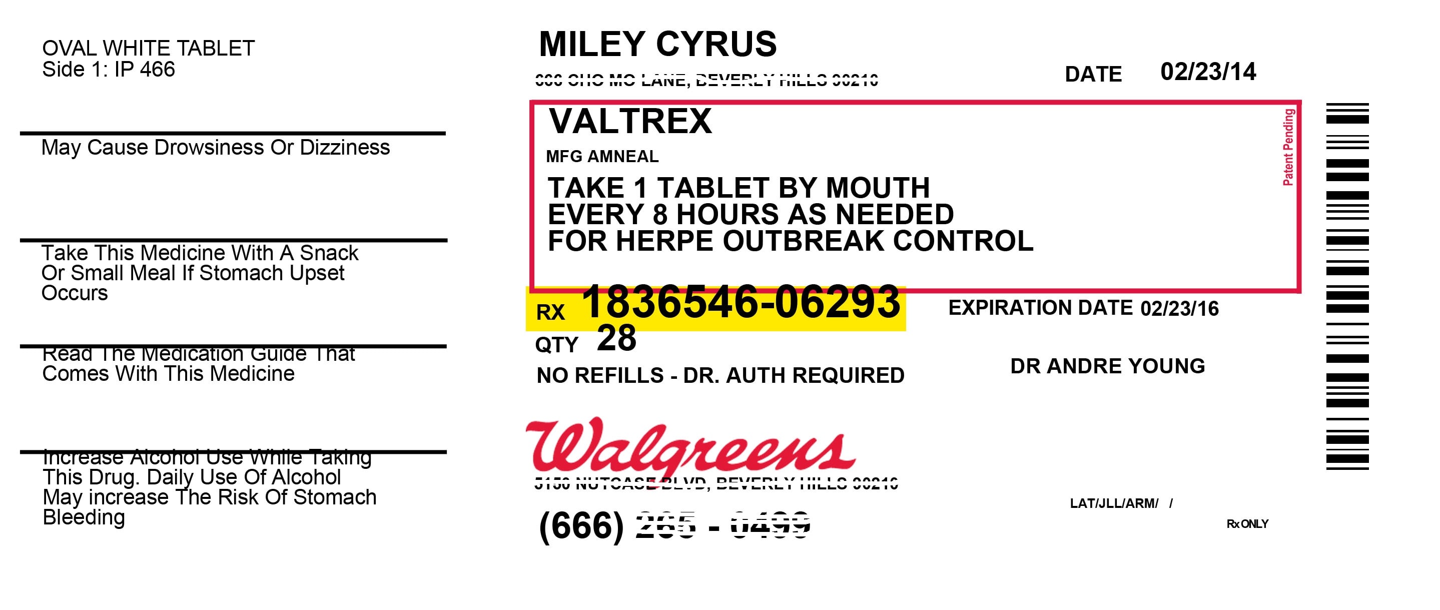 Prescription Labels Template - Detrester.com