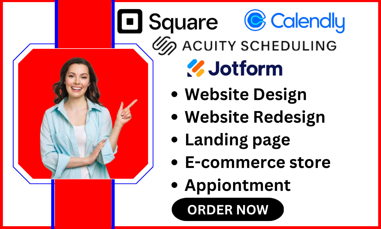 Setup calendly acuity scheduling square online appointment jotform  squarespace by Racha_tom | Fiverr