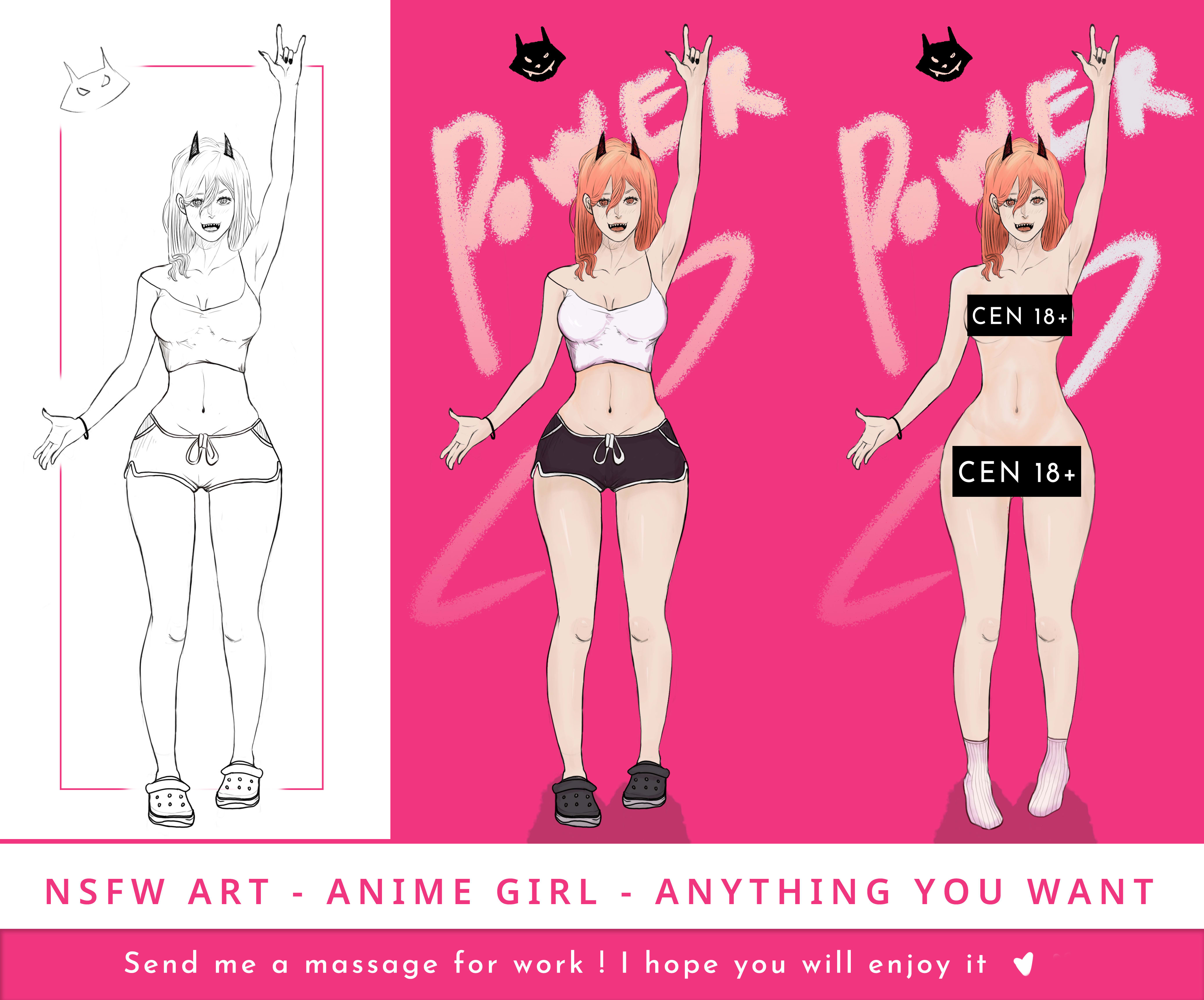 Draw your waifu, oc, anime girl, nsfw art, anything you want by Taiheh |  Fiverr