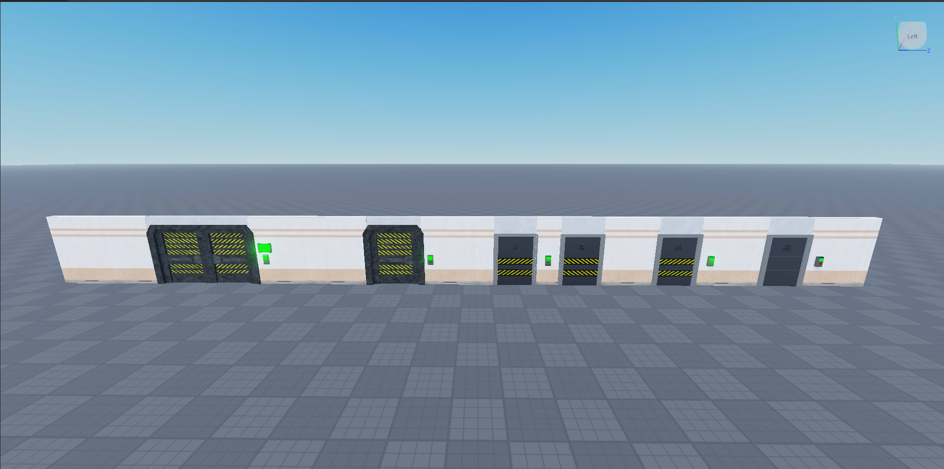 Build and script an scp door on roblox studio french or english by