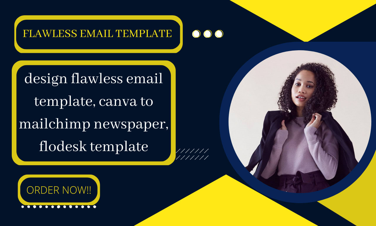 Design flawless email template, canva to mailchimp newspaper, flodesk  template by Rosynewman | Fiverr