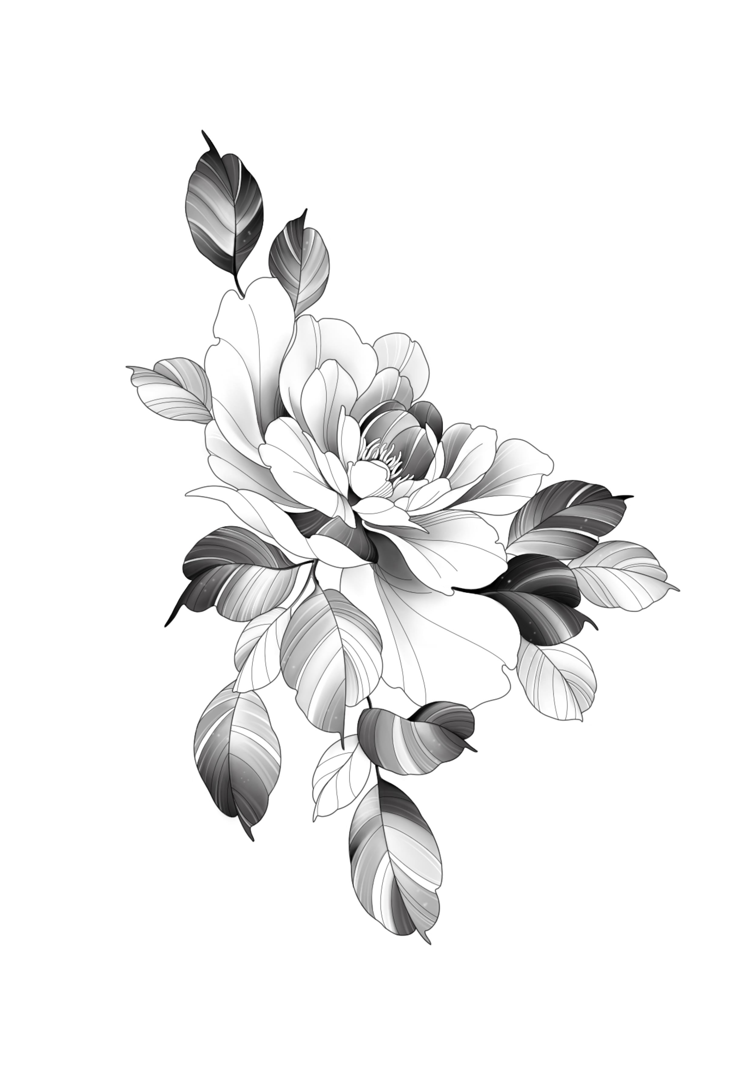 Beautiful Fine Line Flower Tattoo Ideas