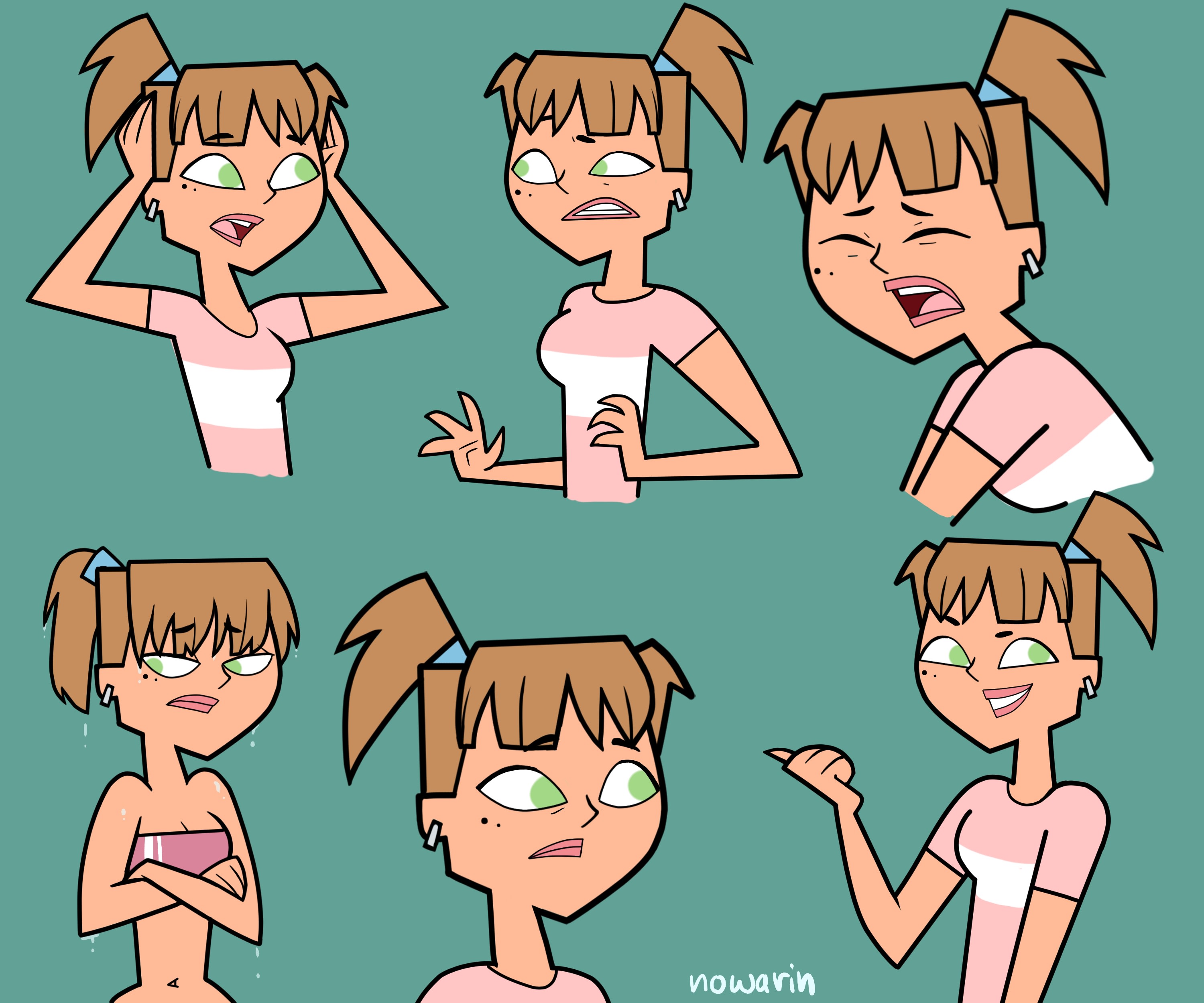 Create a character reel in the total drama art style by Nowarin | Fiverr