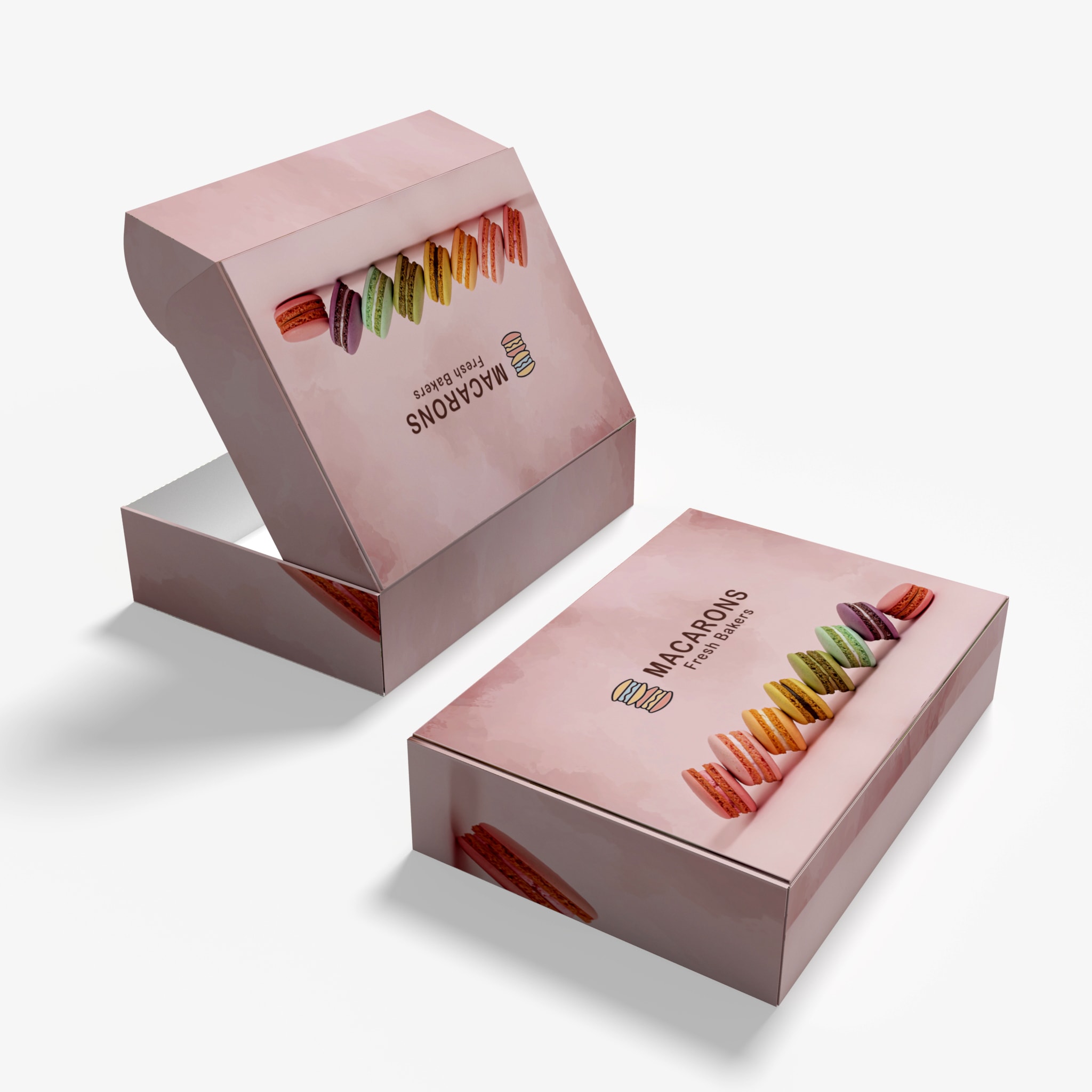 Vol 13: Paper Food Box Packaging Mockups By INC Design Studio