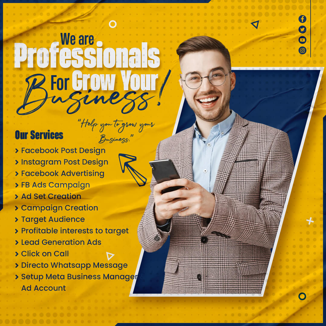 Create your business facebook ads, marketing, instagram ad, fb ads