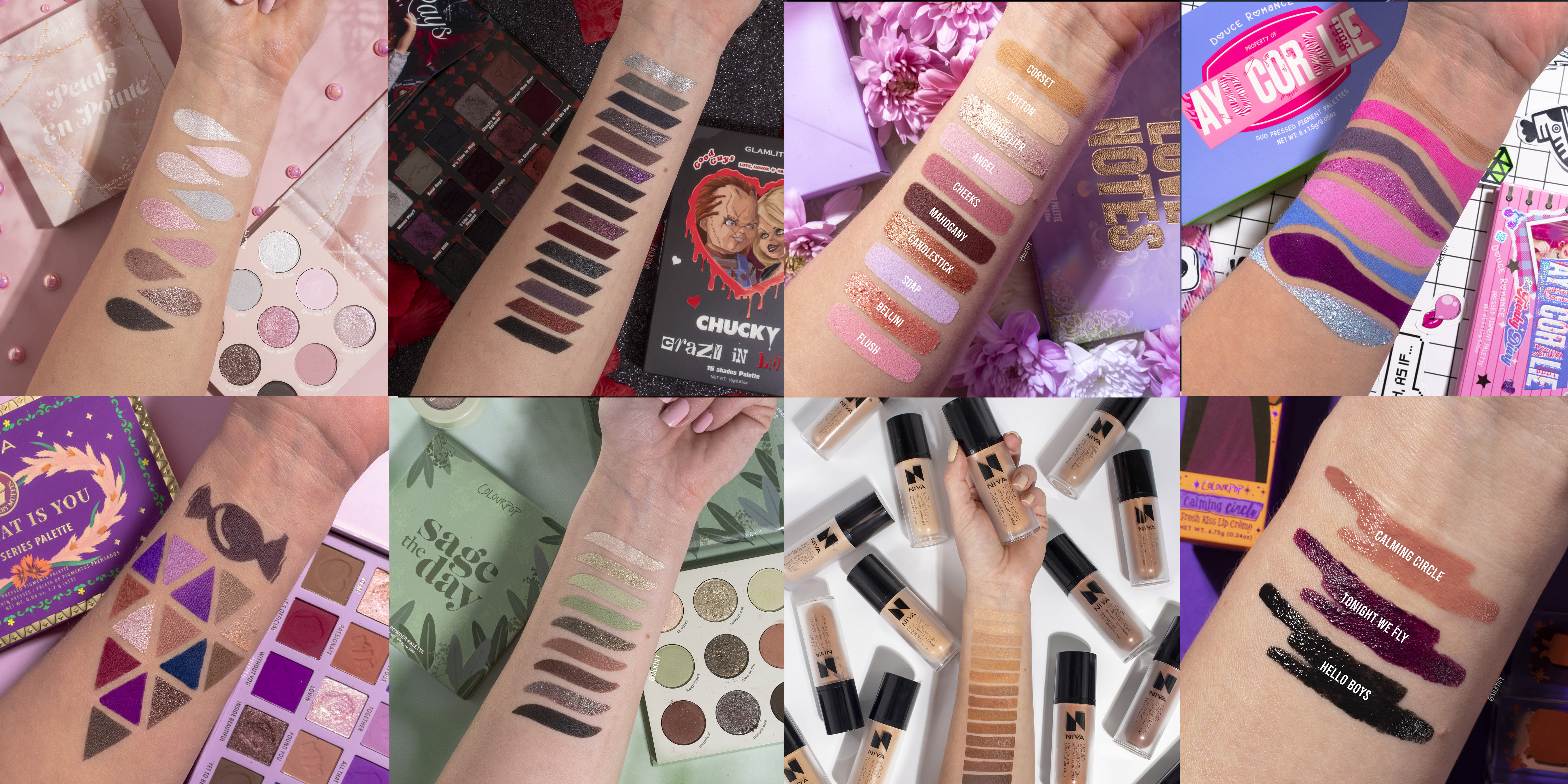 Do makeup beauty swatches