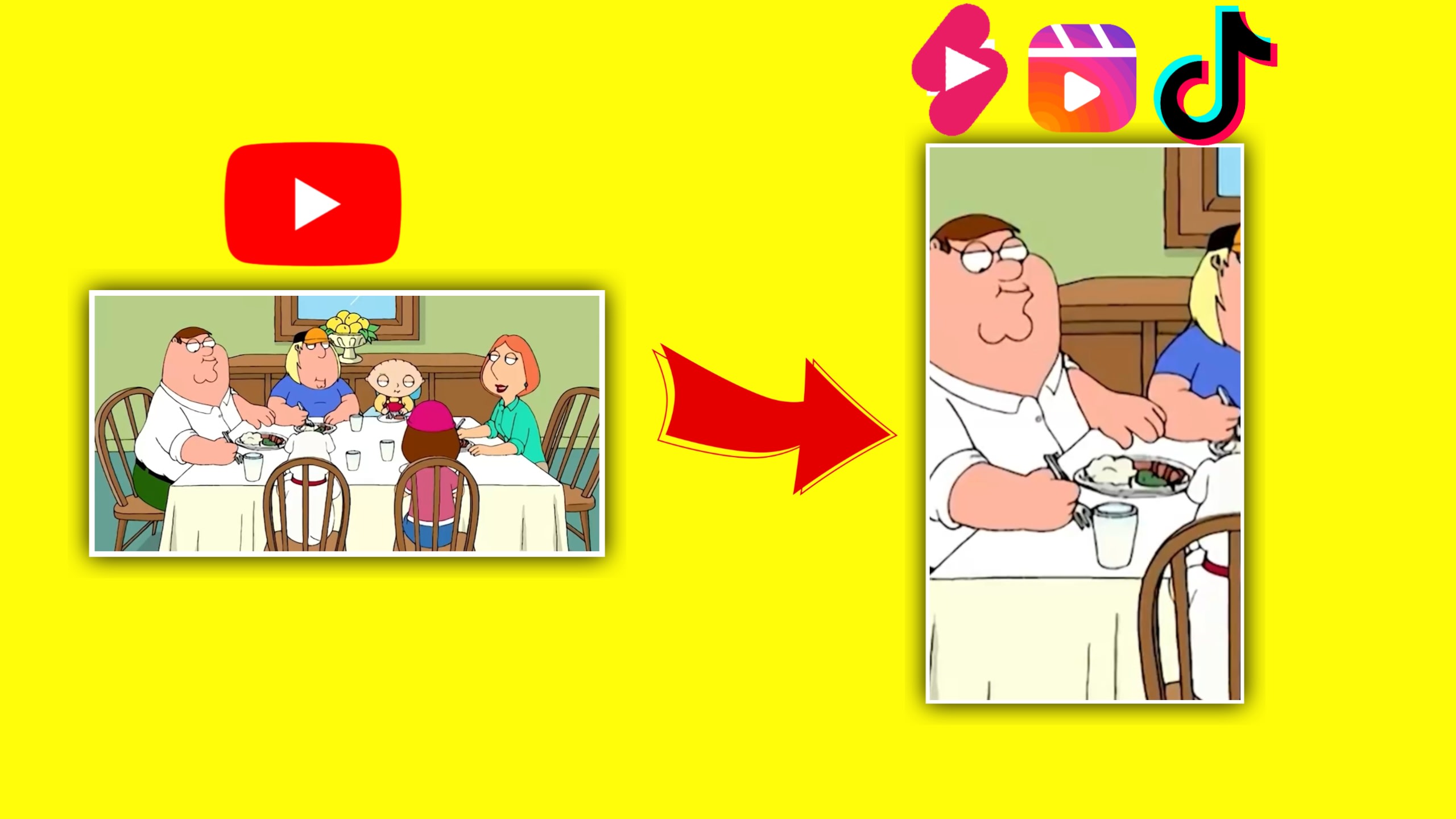 Family guy tik tok and youtube shorts clips maker with subway and caption  by Jay_shorteditor | Fiverr