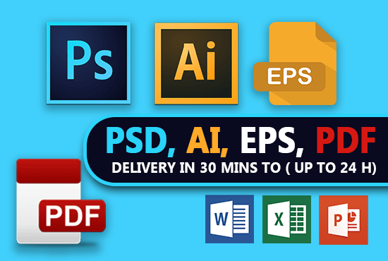 Edit Pdf Psd Ai Eps File In 24 Hrs By Logographs