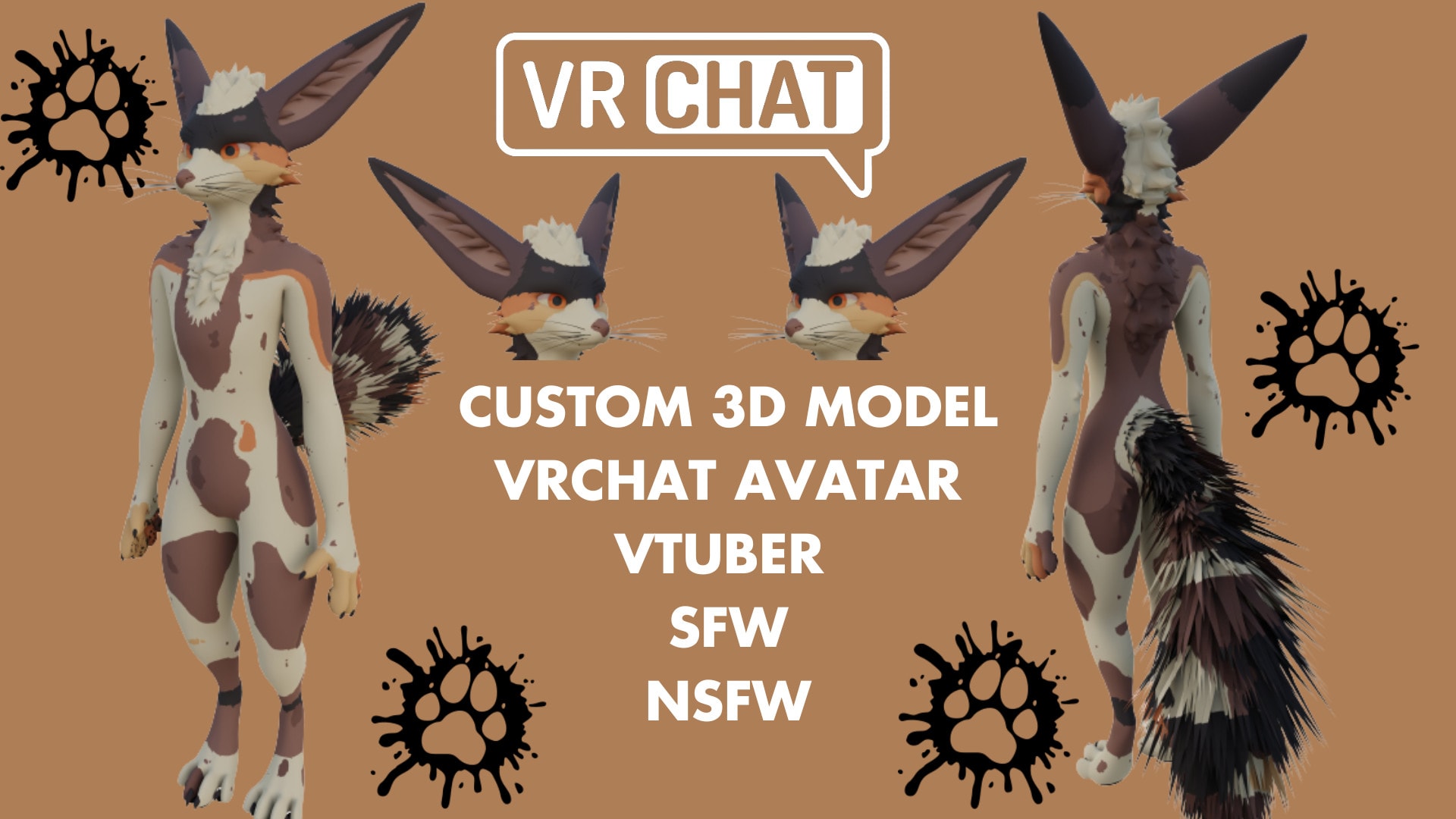 Do furry avatar, 3d vrchat avatar, vrc avatar, csgo,roblox outfit, vrchat  outfit by Rheizz