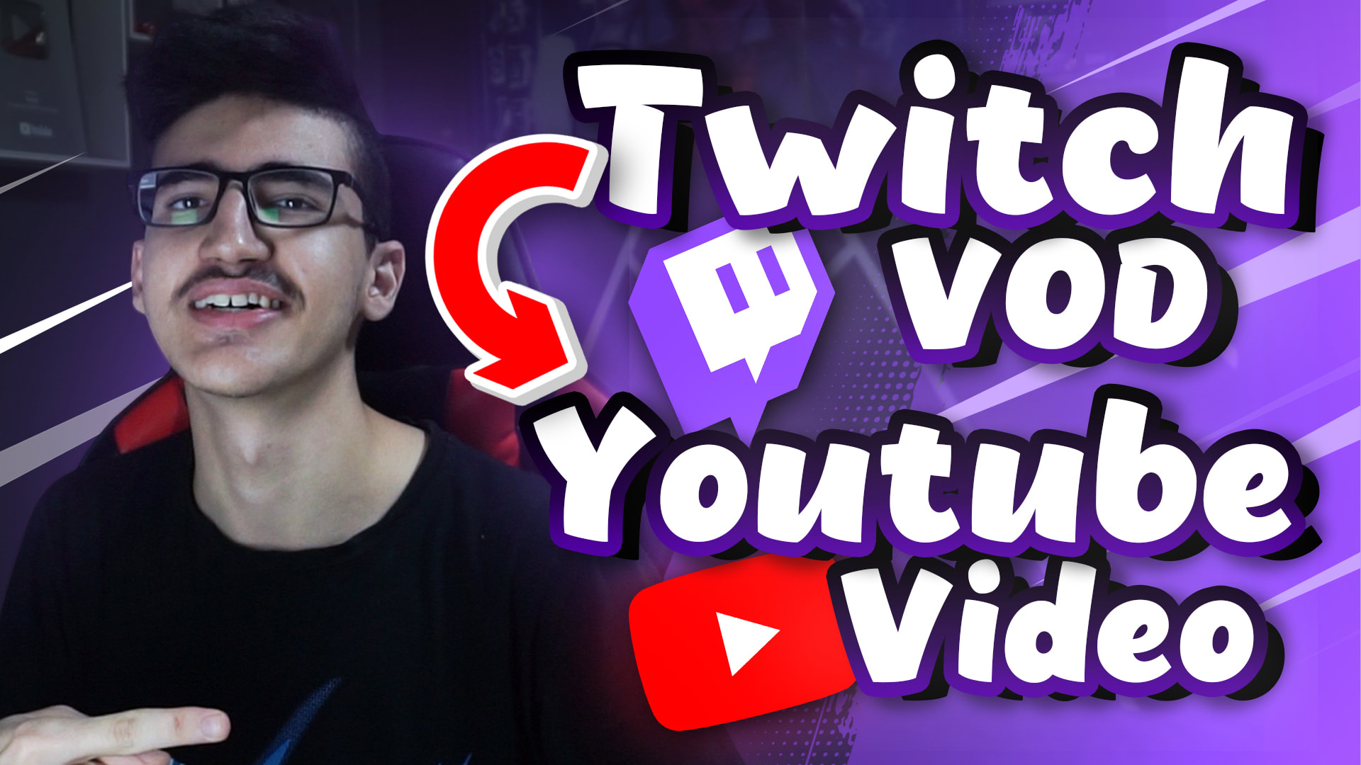 Edit your twitch stream vod for a youtube video quickly by Ramybelmahdi Fiverr