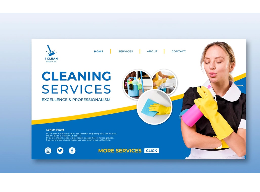 Design house, office, kitchen cleaning, appointment, booking website by  Web_genius_crew | Fiverr