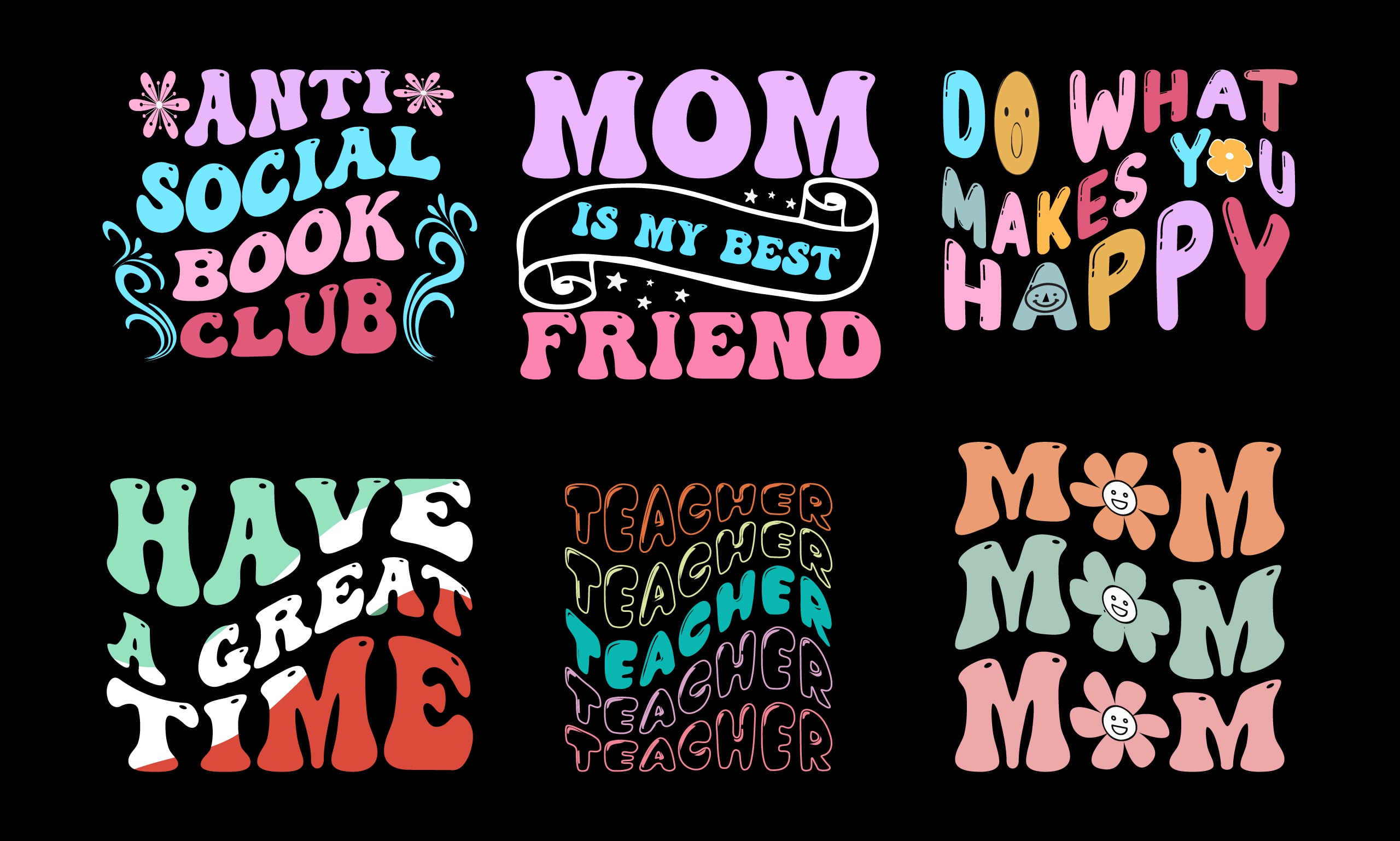 realizza una maglietta hippie retrò, ondulata e groovy entro ore